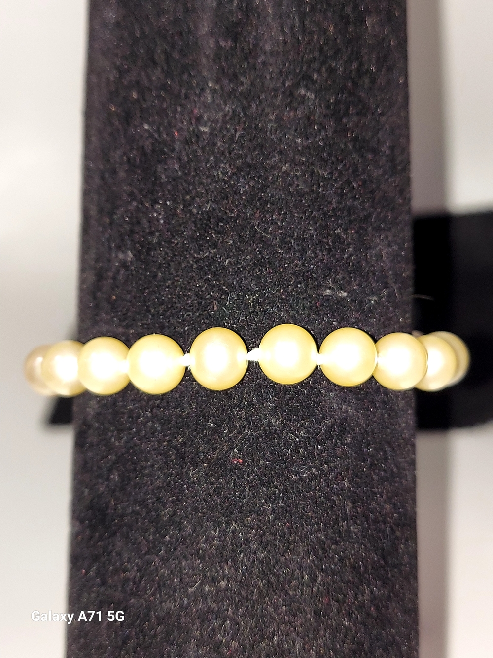 Classic Ivory Cultured 6-8mm Pearl Bracelet 6.5 VGC